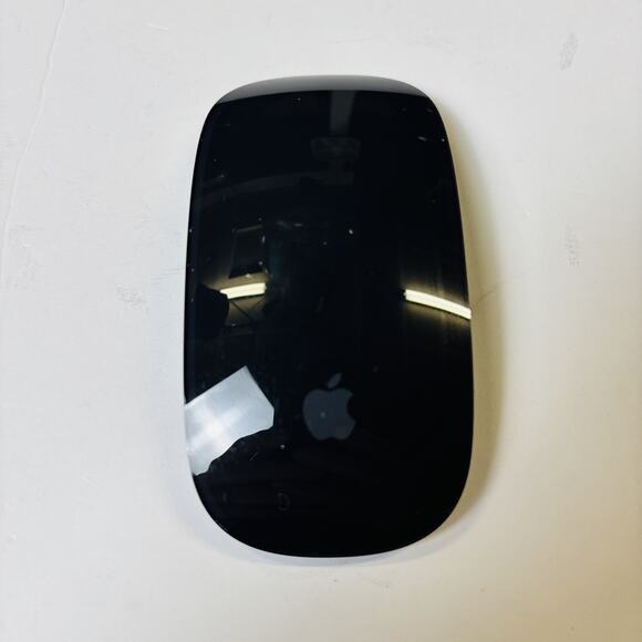 Apple Magic Mouse Lightning Black Multi-Touch Surface Used Good Condition Works - Picture 1 of 14